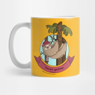 Sloth Seasons Greetings Mug